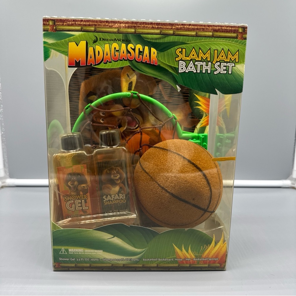 Dreamworks Madagascar Slam Jam Bath‎ Set Vintage Rare Hard To Find 2005